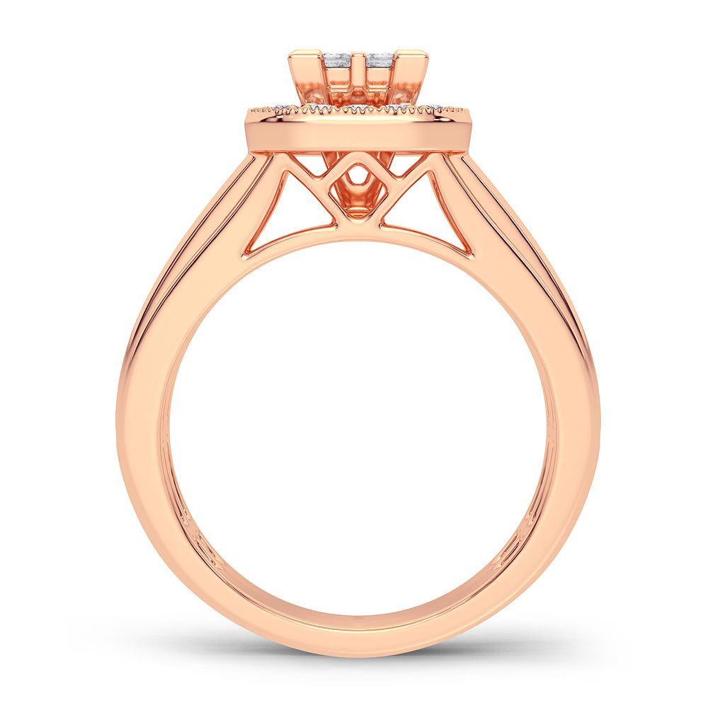 Timeless 14k Rose Gold 0.71CT Lab Diamond Engagement Ring