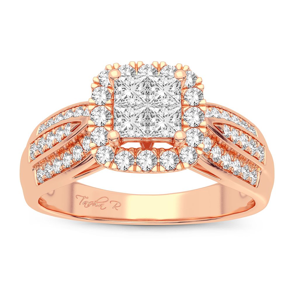 Timeless 14k Rose Gold 0.50CT Lab Diamond Ring
