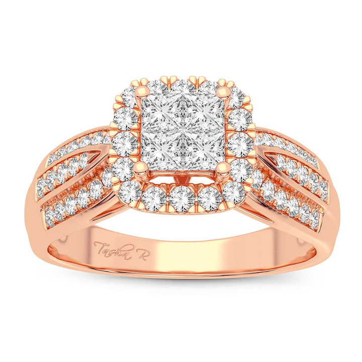 Timeless 14k Rose Gold 0.50CT Lab Diamond Ring