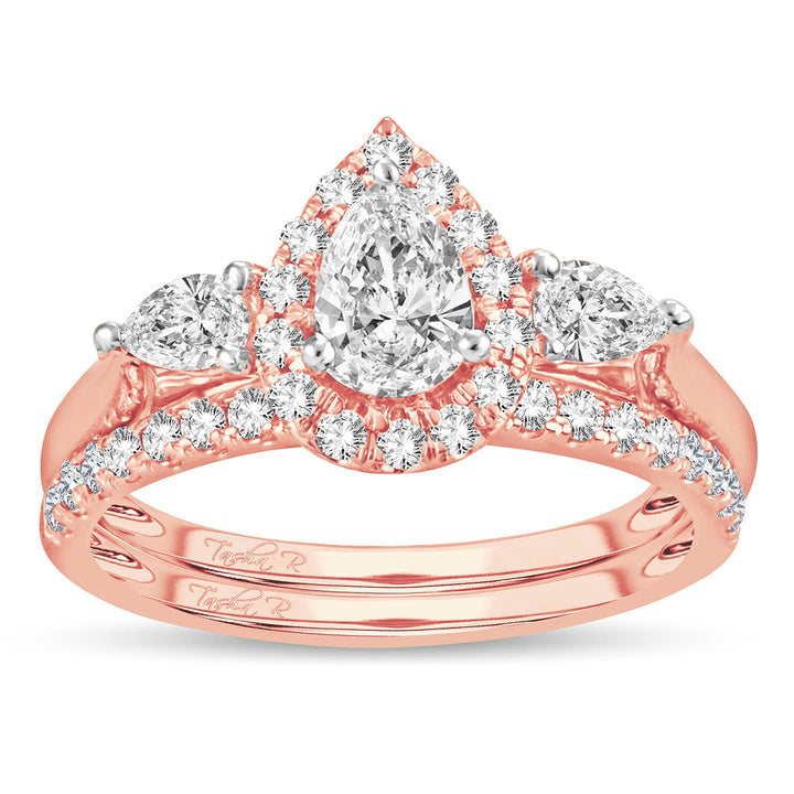 Romantic 14k Rose Gold Lab Diamond Engagement Ring (1.20CT)