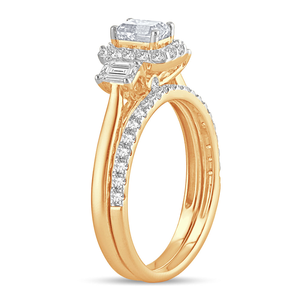 14k Yellow Gold Lab-Grown 1.20CT Diamond Engagement Ring