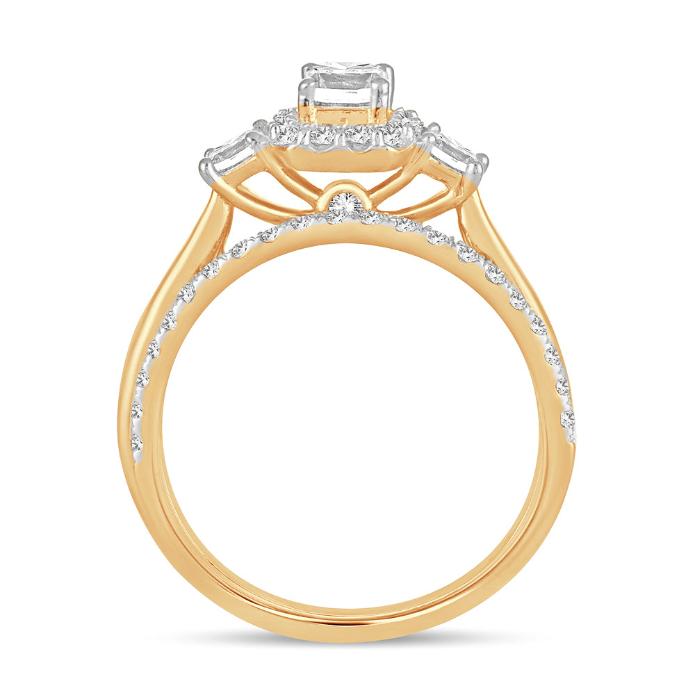 14k Yellow Gold Lab-Grown 1.20CT Diamond Engagement Ring