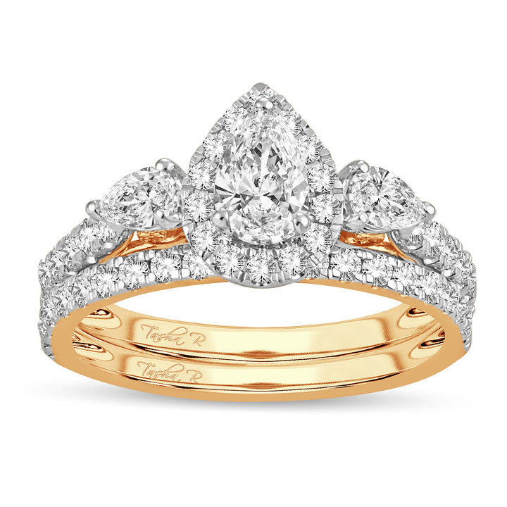 14K Yellow Gold 1.50CT Lab Diamond Engagement Ring
