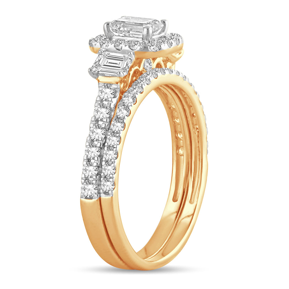 14K Yellow Gold Lab Diamond Engagement Ring - 1.50CT Brilliance