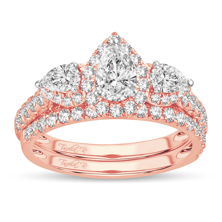Romantic 14k Rose Gold Lab Diamond Engagement Ring (2.00CT)