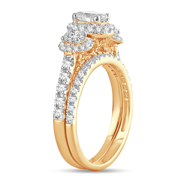 Brilliant 14k Yellow Gold Lab Diamond Engagement Ring (2.00CT)