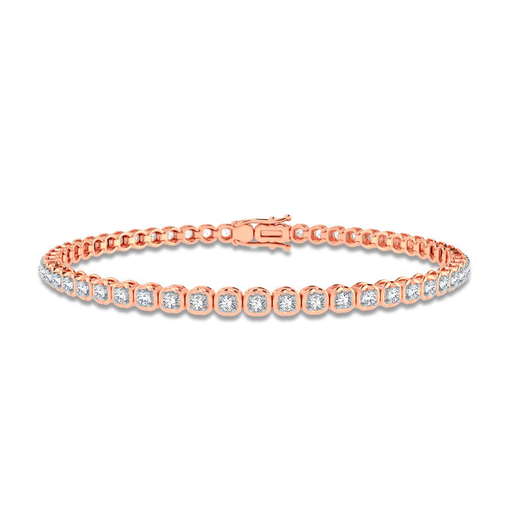 14K Rose Gold 1.50ct Diamond Bracelet