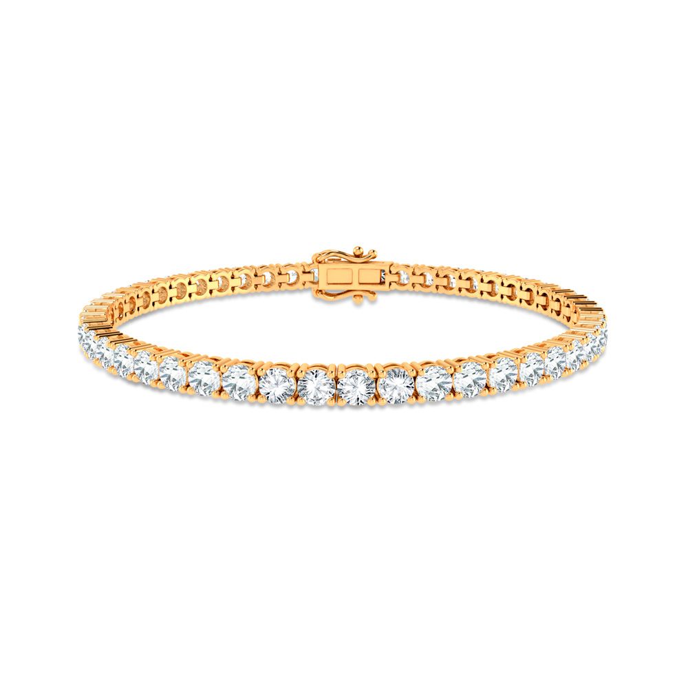 14K Yellow Gold 7.04ct Diamond Bracelet