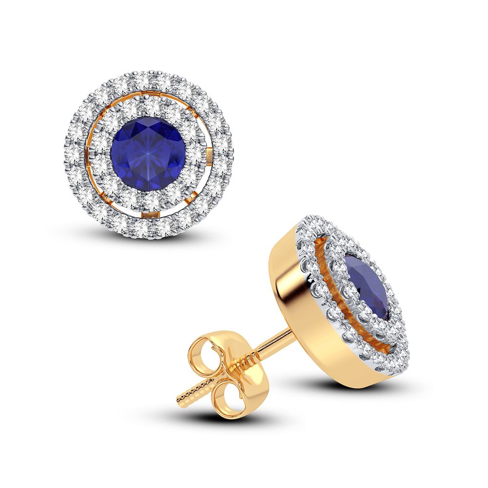 14K Yellow Gold Lab Diamond 0.28CT Womens Earrings