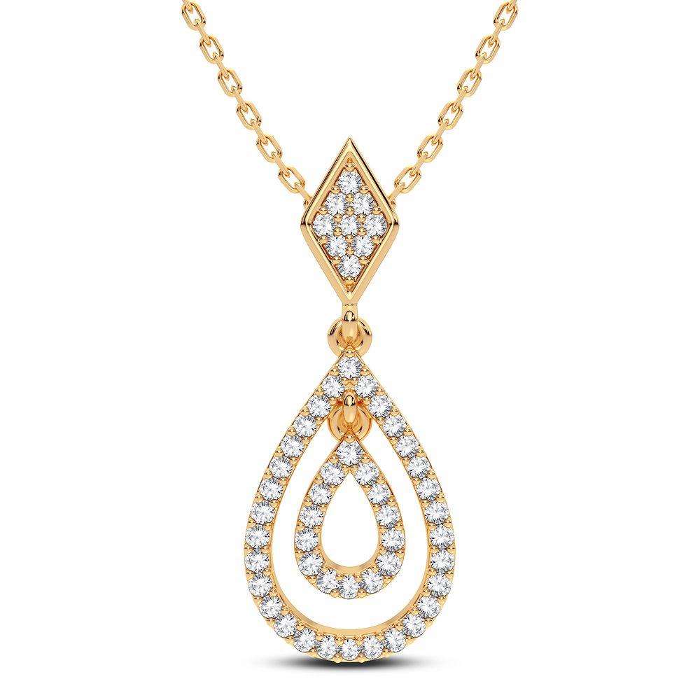 14K 0.19CT DIAMOND PENDANT