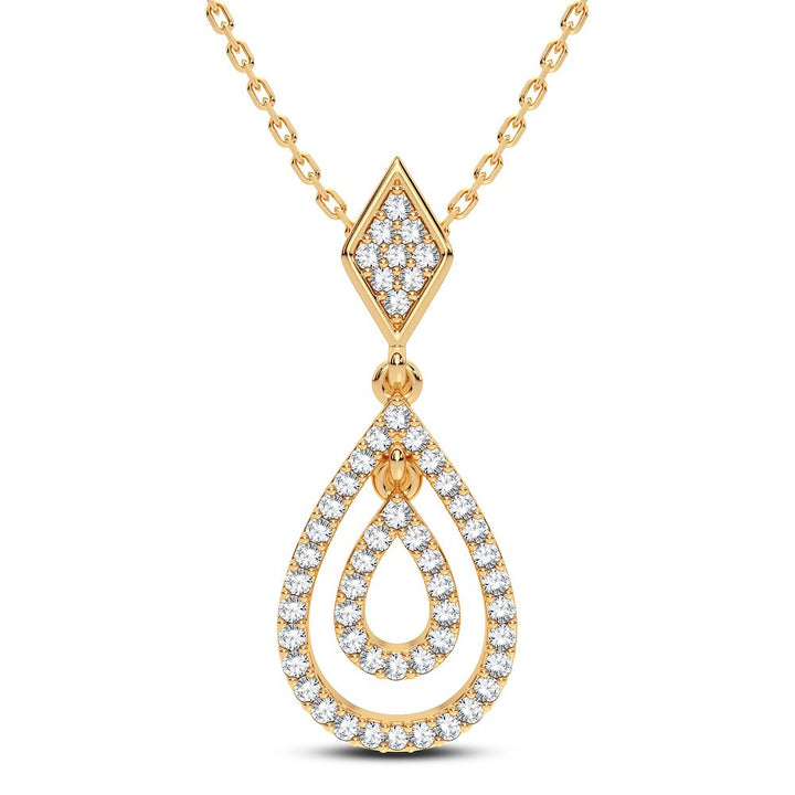 14K 0.19CT DIAMOND PENDANT