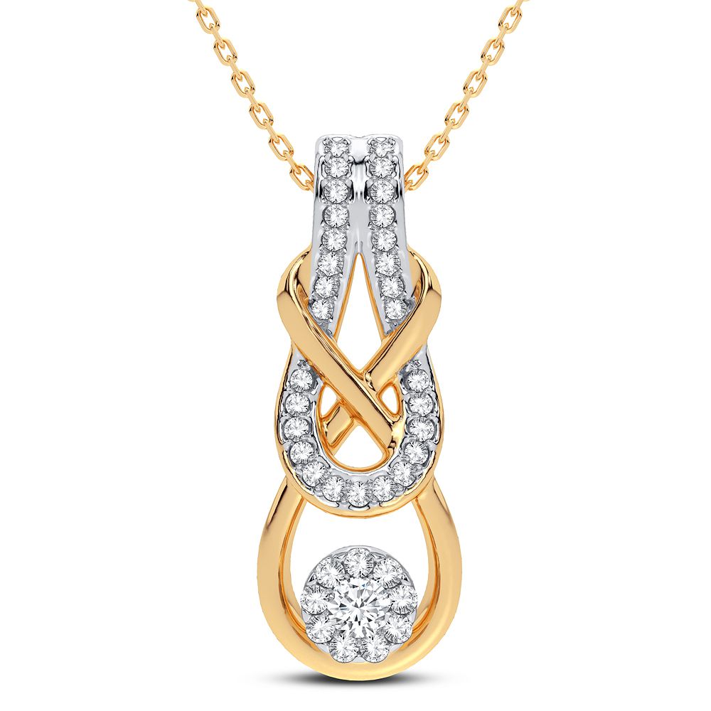 14K 0.33CT DIAMOND PENDANT
