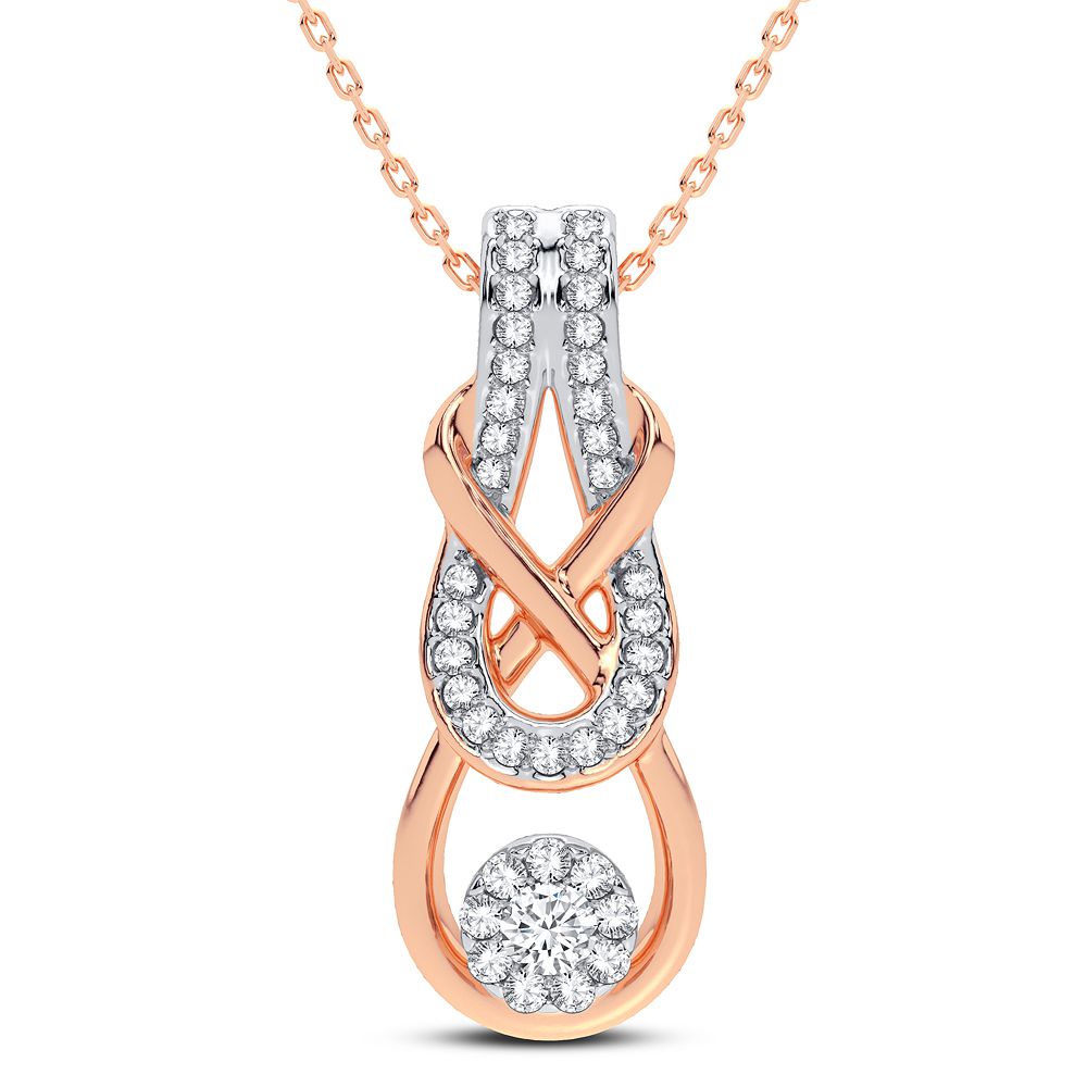 14K 0.33CT DIAMOND PENDANT
