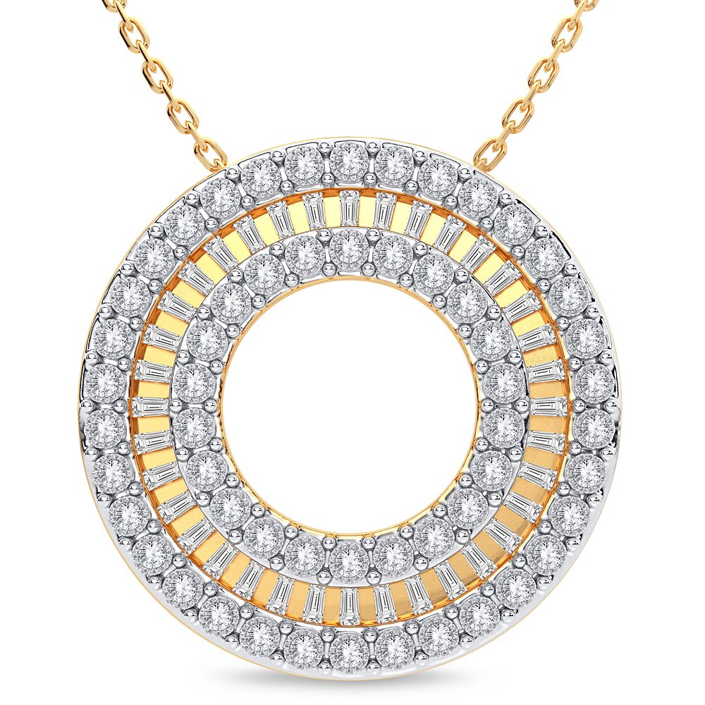 14K Yellow Gold 0.33CT Diamond Pendant