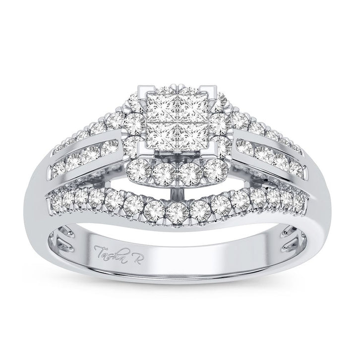 10k White Gold 0.50CT Lab Diamond Engagement Ring