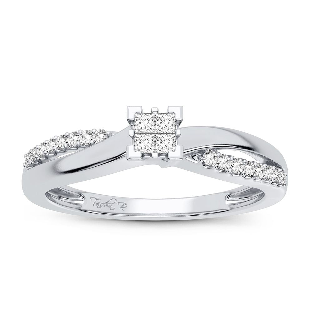 Gorgeous 10K 0.15CT Diamond Ring