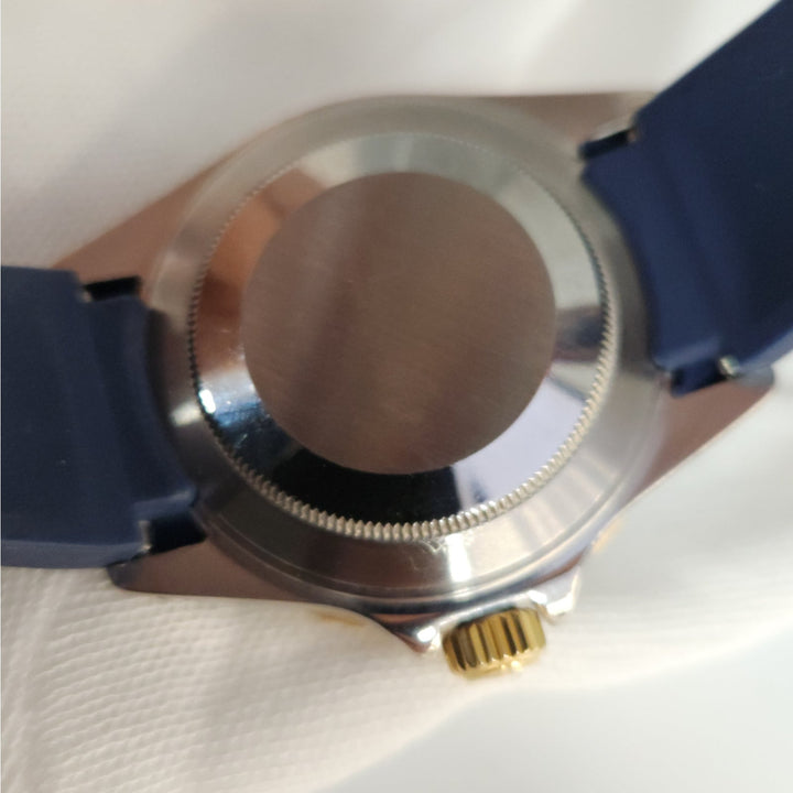 Rolex Submariner 16803 Two Tone 18k Gold Blue Dial Automatic Men's Watch
