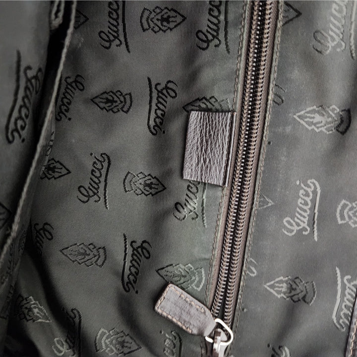 Gucci Brown Guccissima Leather Messenger Bag/Crossbody bag Embossed GG Monogram