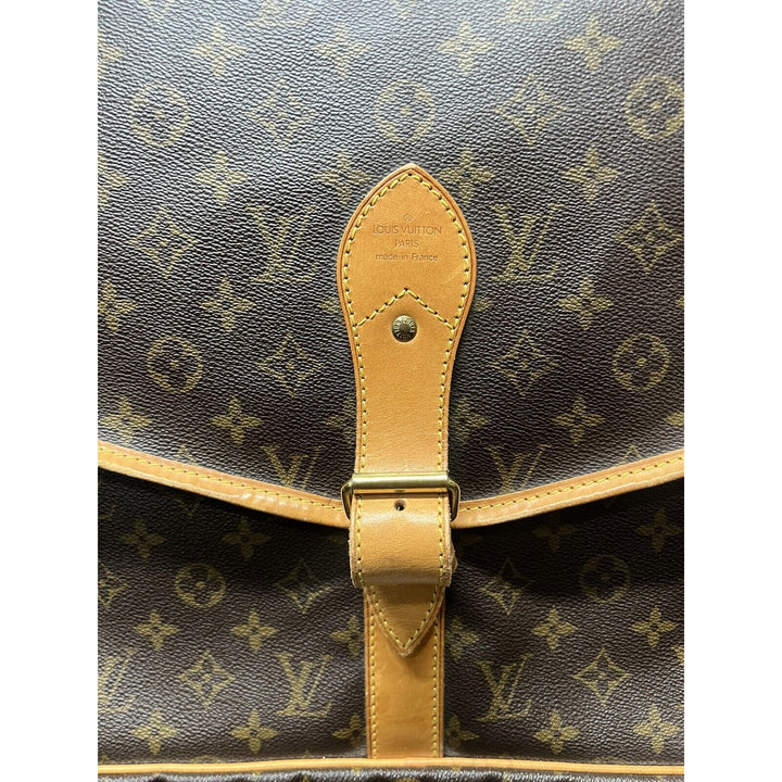 Louis-Vuitton vintage bags Monogram Sac Chasse 2 Way Travel Handbag