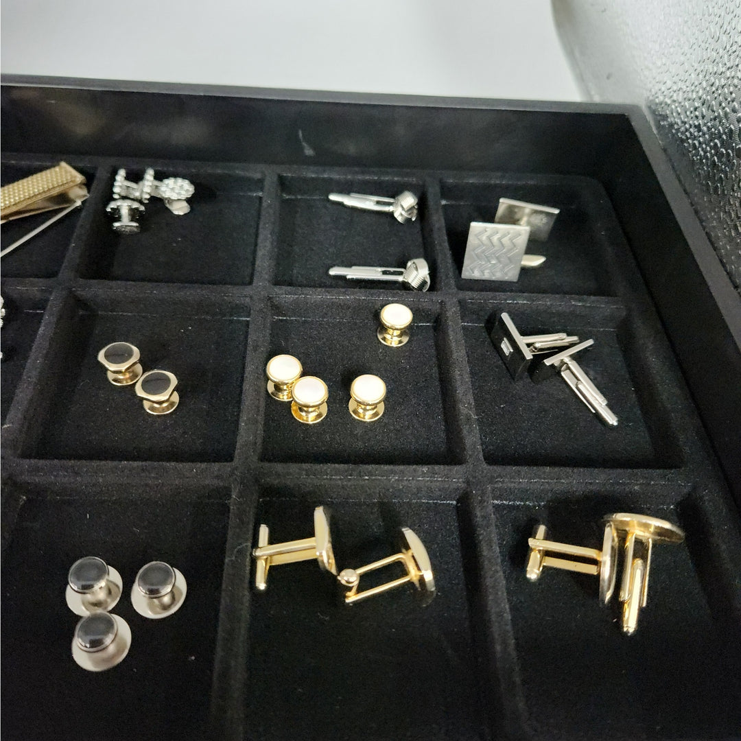Elegant Assorted Men's cufflinks & Tie Clips -Gold & Silver Tone -Starting at $19.99