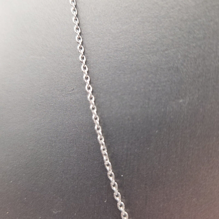 14k White Gold Chain Necklace 18" A
