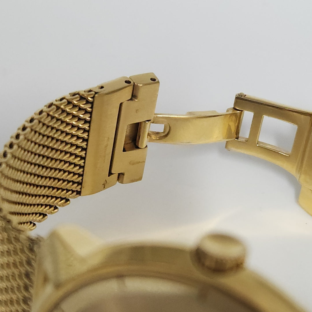 Movado Bold Gold Mesh Stainless Steel Band 44MM Watch