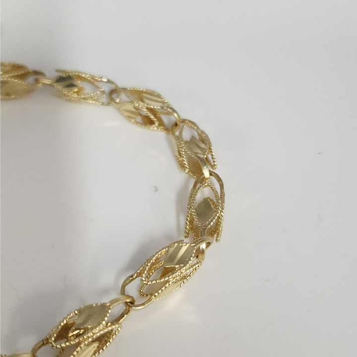 10k Yellow Gold Fancy Turkish Diamond Cut Vintage Chain Necklace 28"