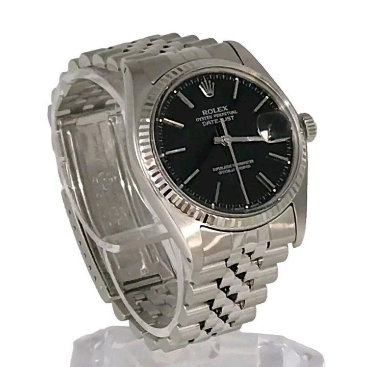 Rolex Datejust 36mm Black Dial Ref.16014 Jubilee Bracelet