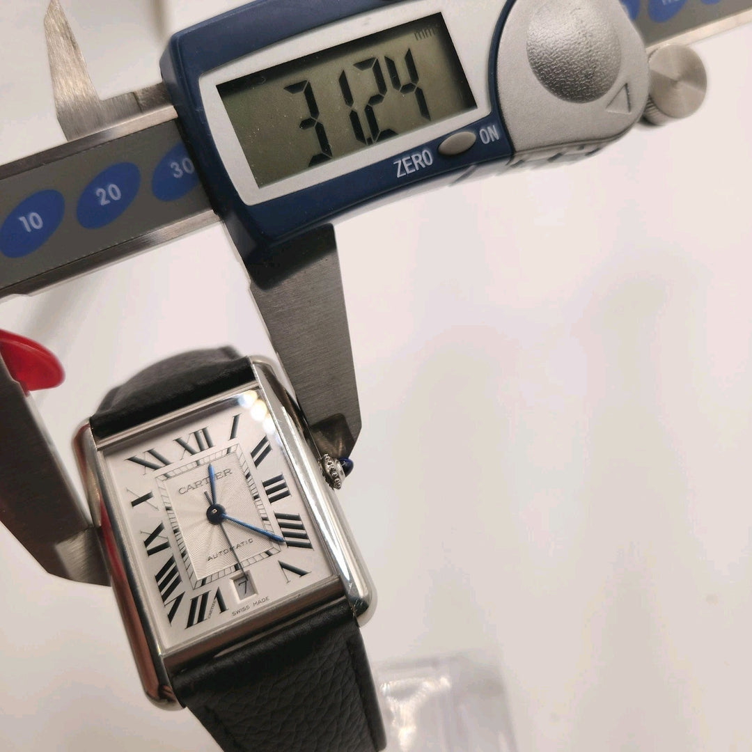 Cartier Tank Automatic Water Resistant 4324 stainless Watch