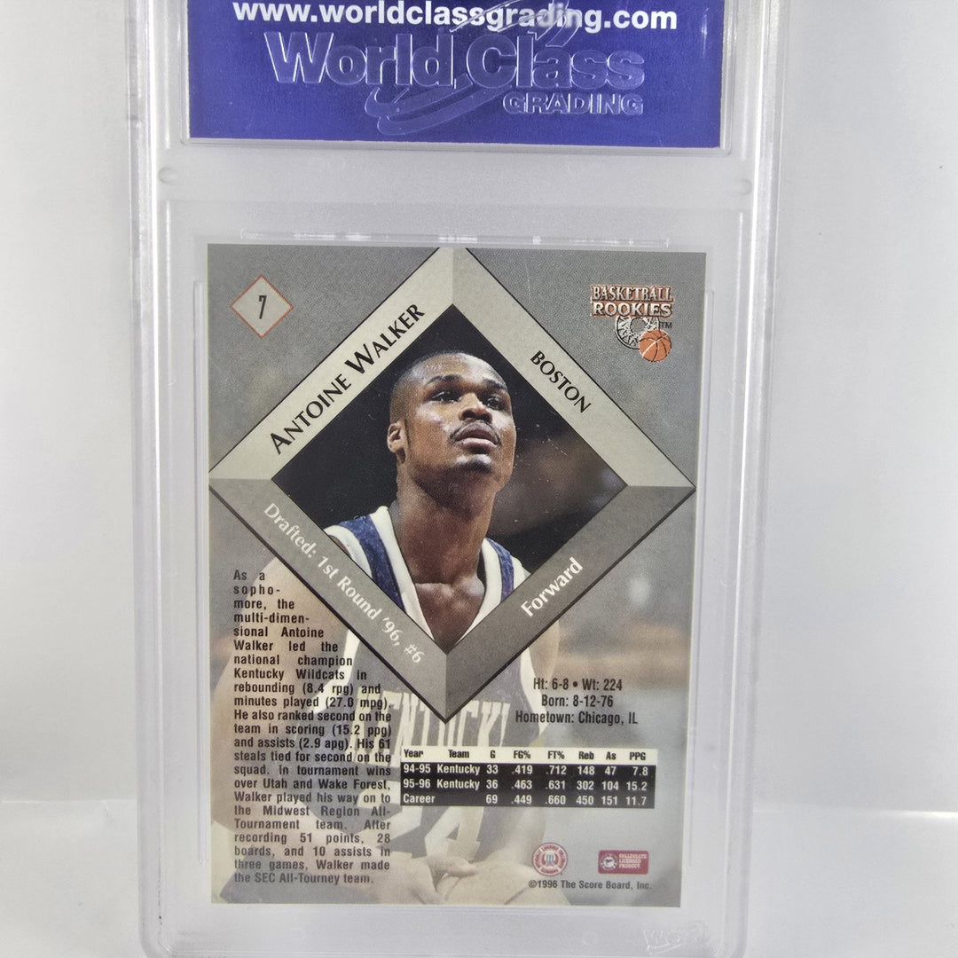 1996 Basketball Rookies Antoine Walker #7 University Of Kentucky WCG MT 10 B2