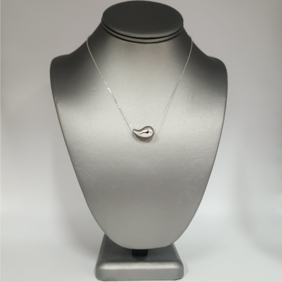 925 Sterling Silver Teardrop Pendant Necklace
