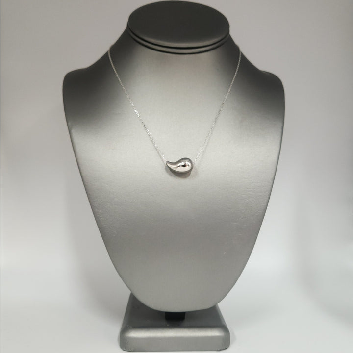 925 Sterling Silver Teardrop Pendant Necklace