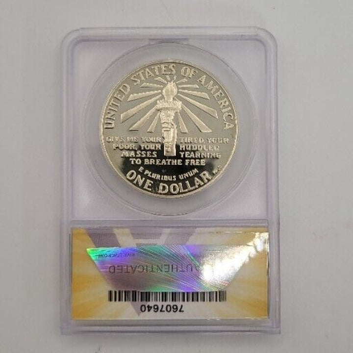 1986 S Statue Of Liberty Commemorative One Silver Dollar ANACS PF69 DCAM