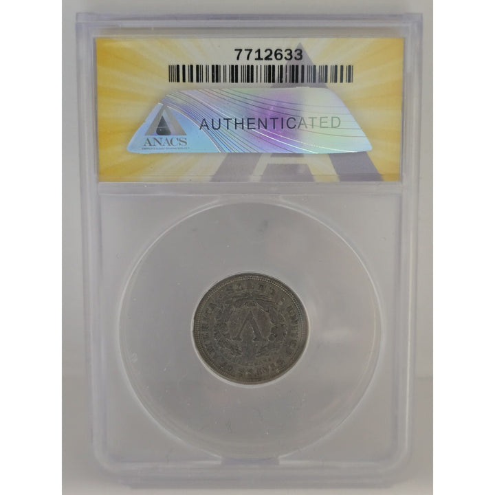 1907 .05 ANACS VG8 Liberty Nickel, V Nickel, 5 Cent Piece Free Shipping