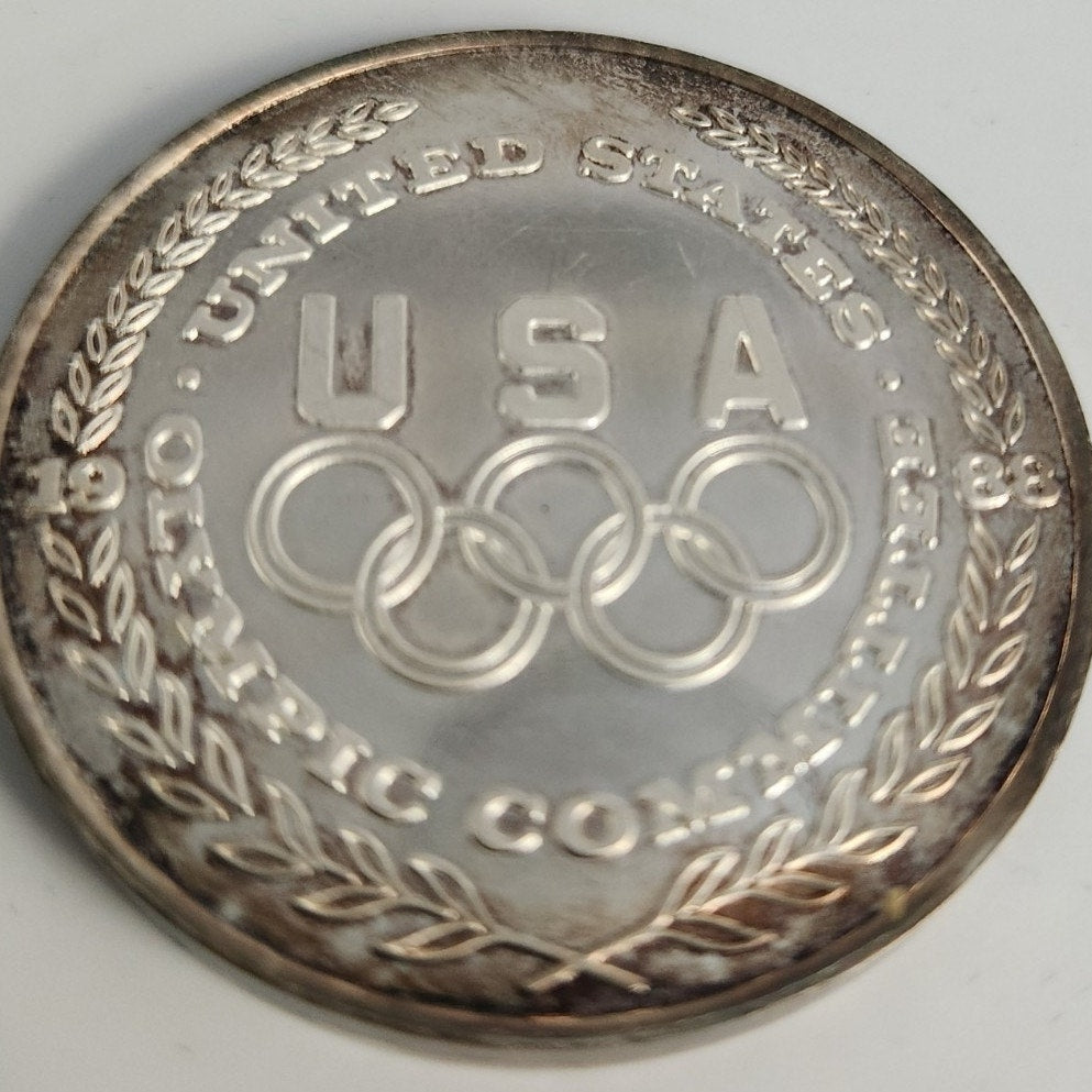 1988 US Olympic Committee Collectible Medals, 5 Coins 1oz .999 Silver