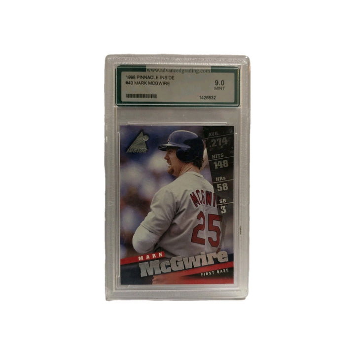 1998 Pinnacle Inside Mark McGwire #40 Advanced Grading Graded 9-Mint