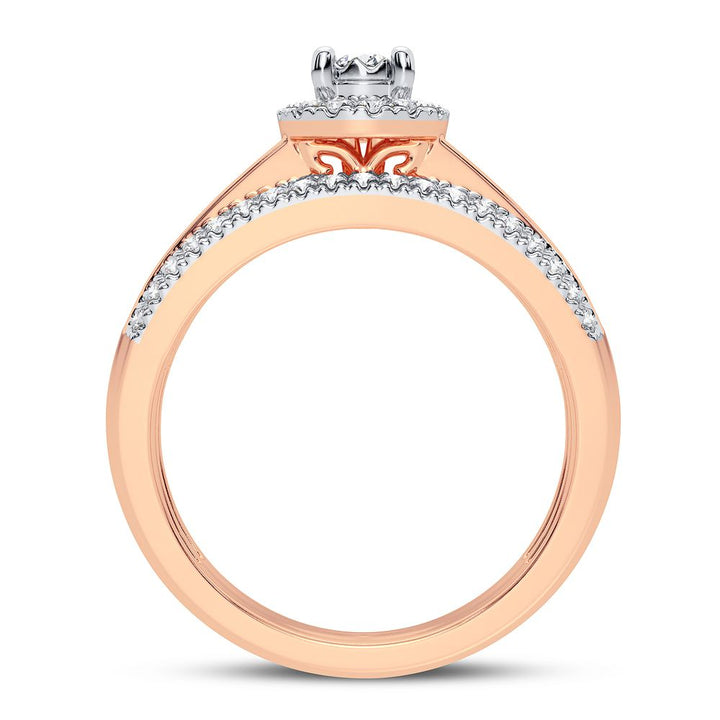 Delicate 14k Rose Gold 0.50CT Lab Diamond Ring
