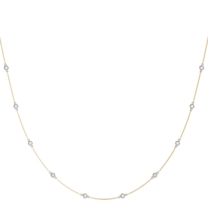 Rose Gold 10-Diamond 1.1mm Layering Chain