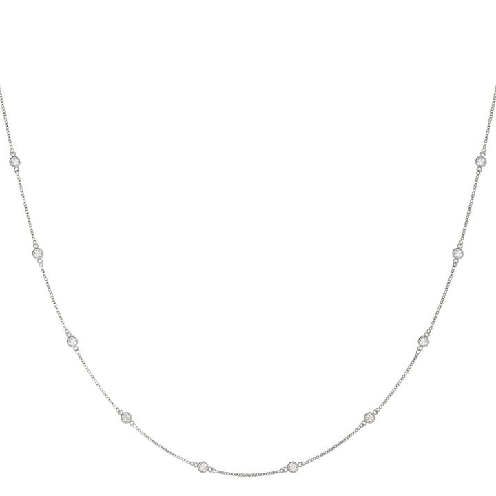 Lab Diamond 1.1mm Pendant Chain Necklace