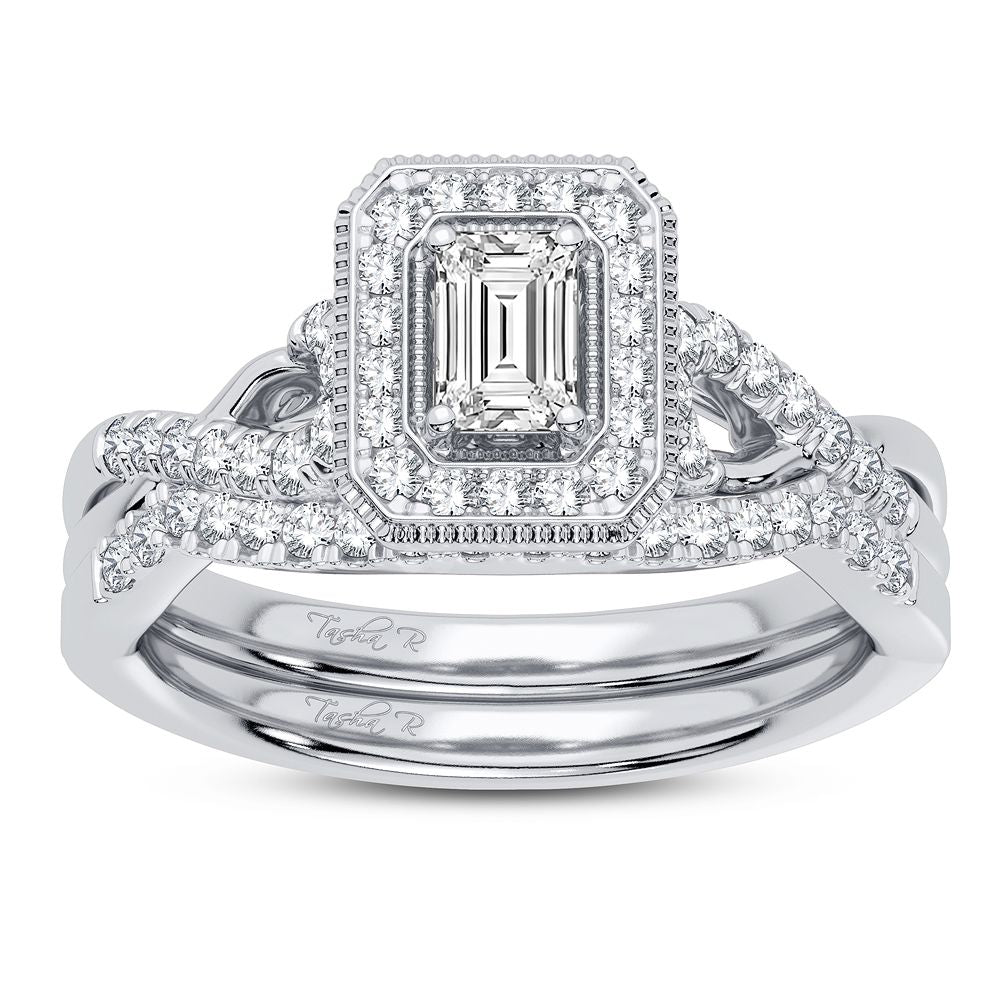 Timeless Sparkle: 14K White Gold Diamond Engagement Ring