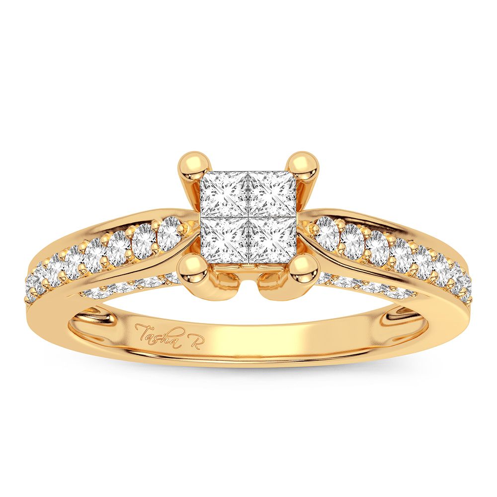 10K Yellow Gold Lab-Created Diamond Engagement Ring (0.50CT)