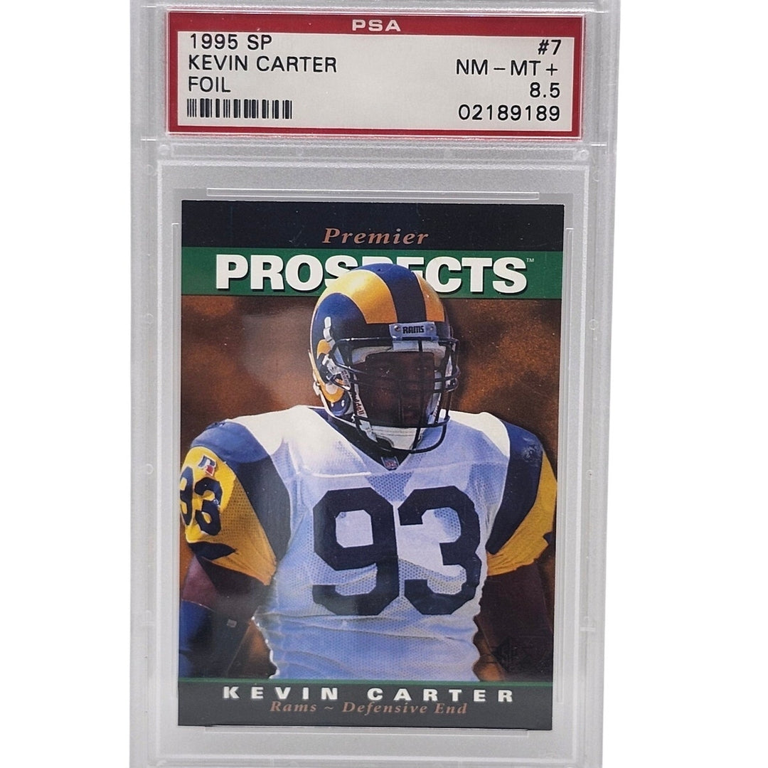1995 SP Foil Kevin Carter Rookie Card #7 PSA 8.5 NM-MT+ St. Louis Rams RC
