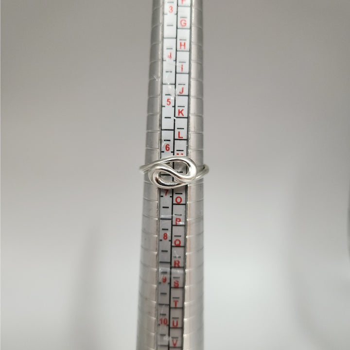 Tiffany & Co. Elsa Peretti Sterling Silver Open Teardrop Snake Ring Size 6.5 With Box And Pouch