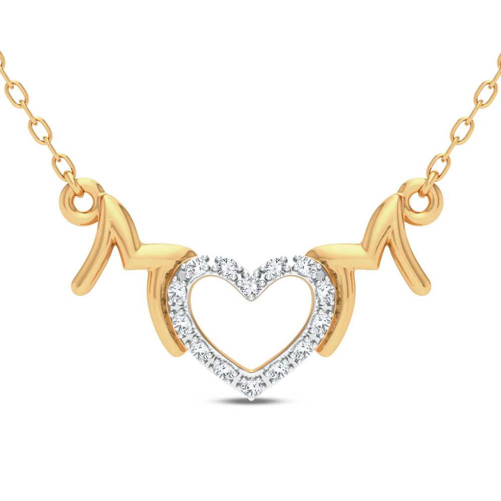 10K Yellow Gold 0.06ct Diamond Necklace