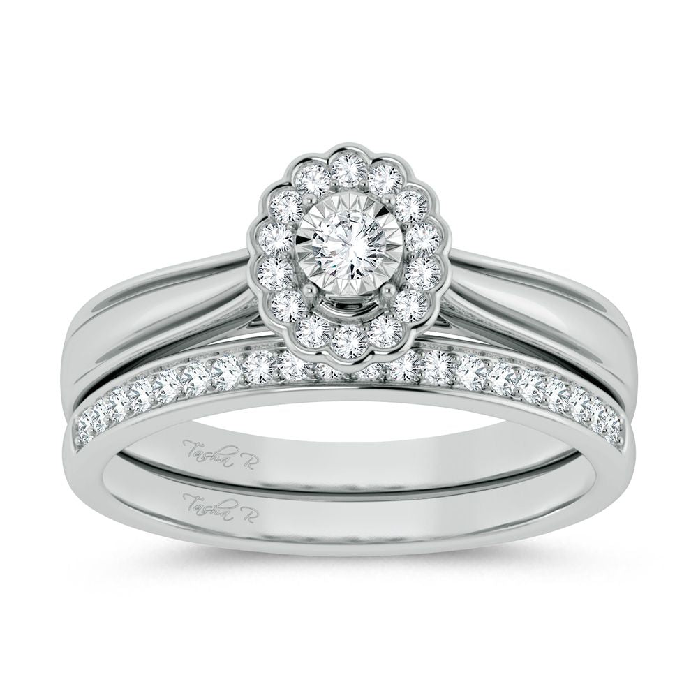 14k White Gold Lab Diamond Bridal Ring (0.33ct Brilliance)