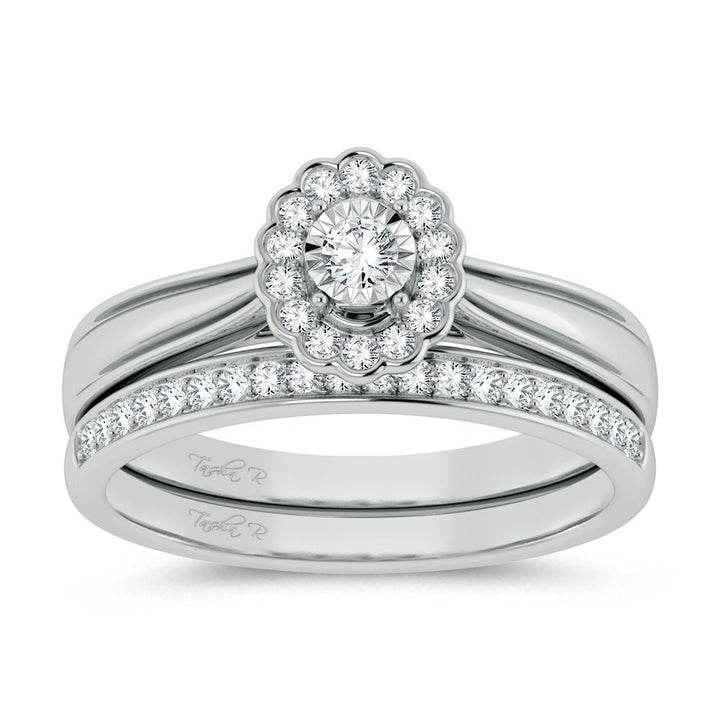 14k White Gold Lab Diamond Bridal Ring (0.33ct Brilliance)