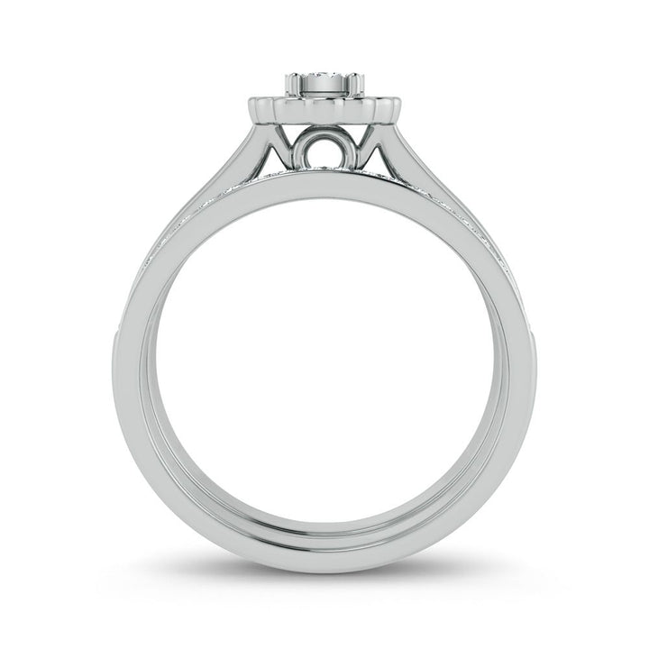 14k White Gold Lab Diamond Bridal Ring (0.33ct Brilliance)