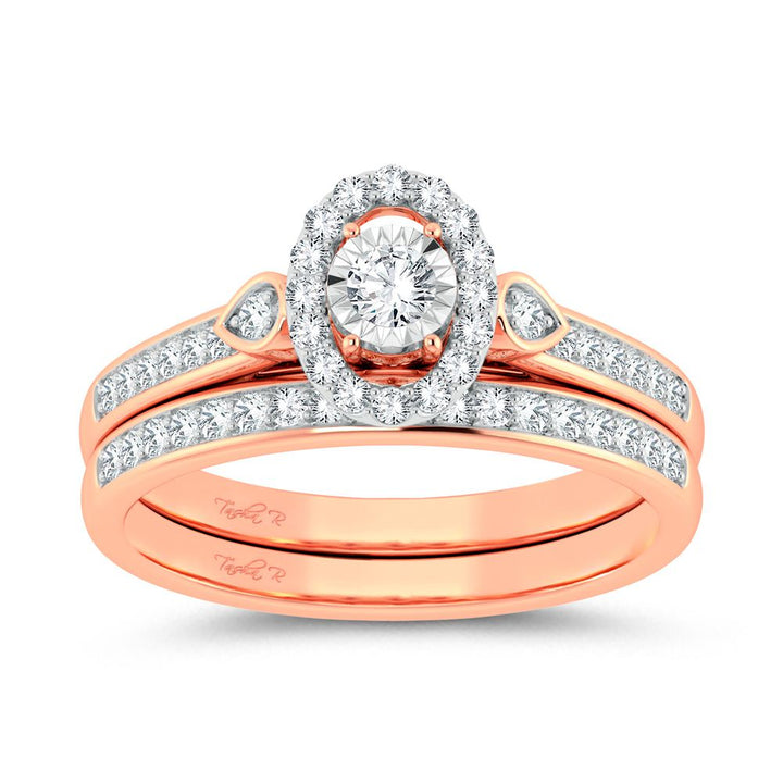Timeless 10k Rose Gold 0.36ct Lab Diamond Engagement Ring
