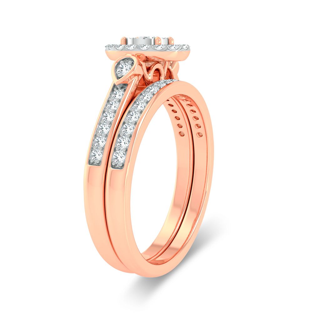 Timeless 10k Rose Gold 0.36ct Lab Diamond Engagement Ring