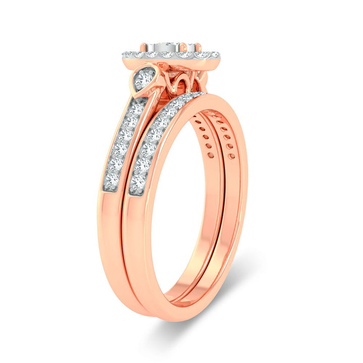 Timeless 10k Rose Gold 0.36ct Lab Diamond Engagement Ring